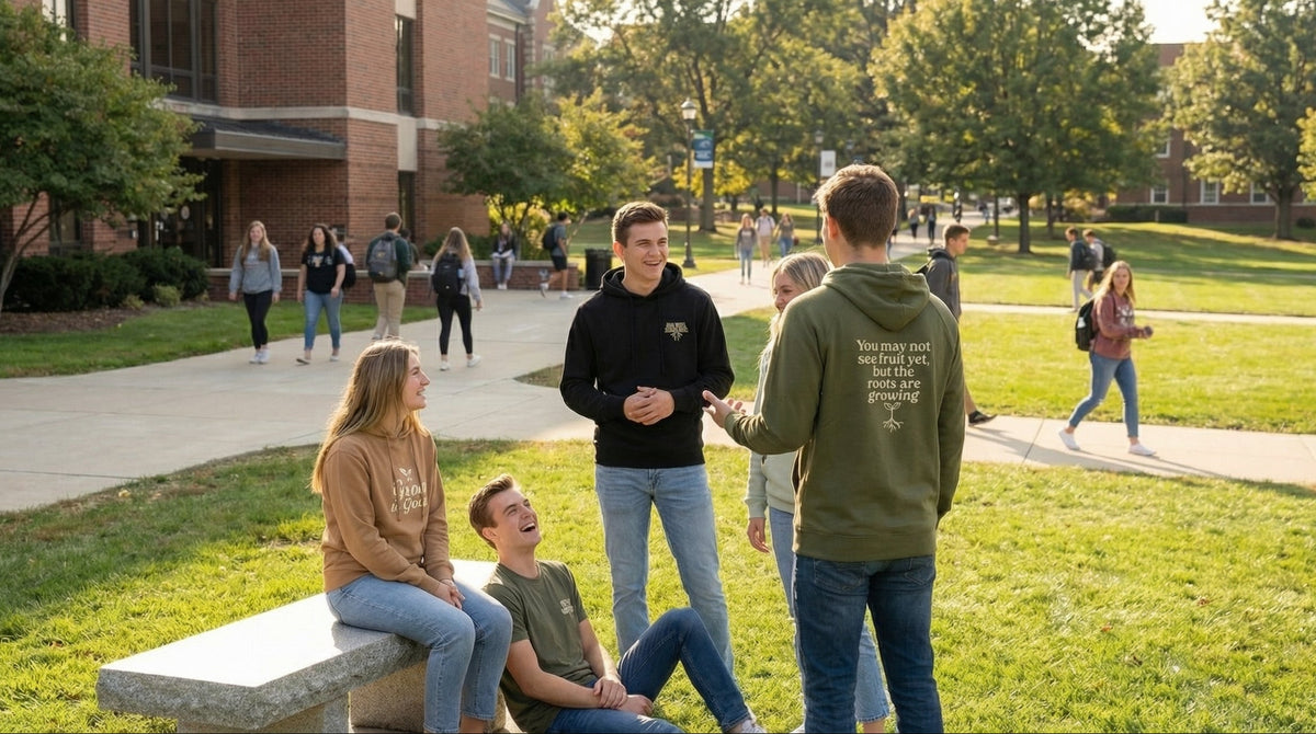 Group of students on campus